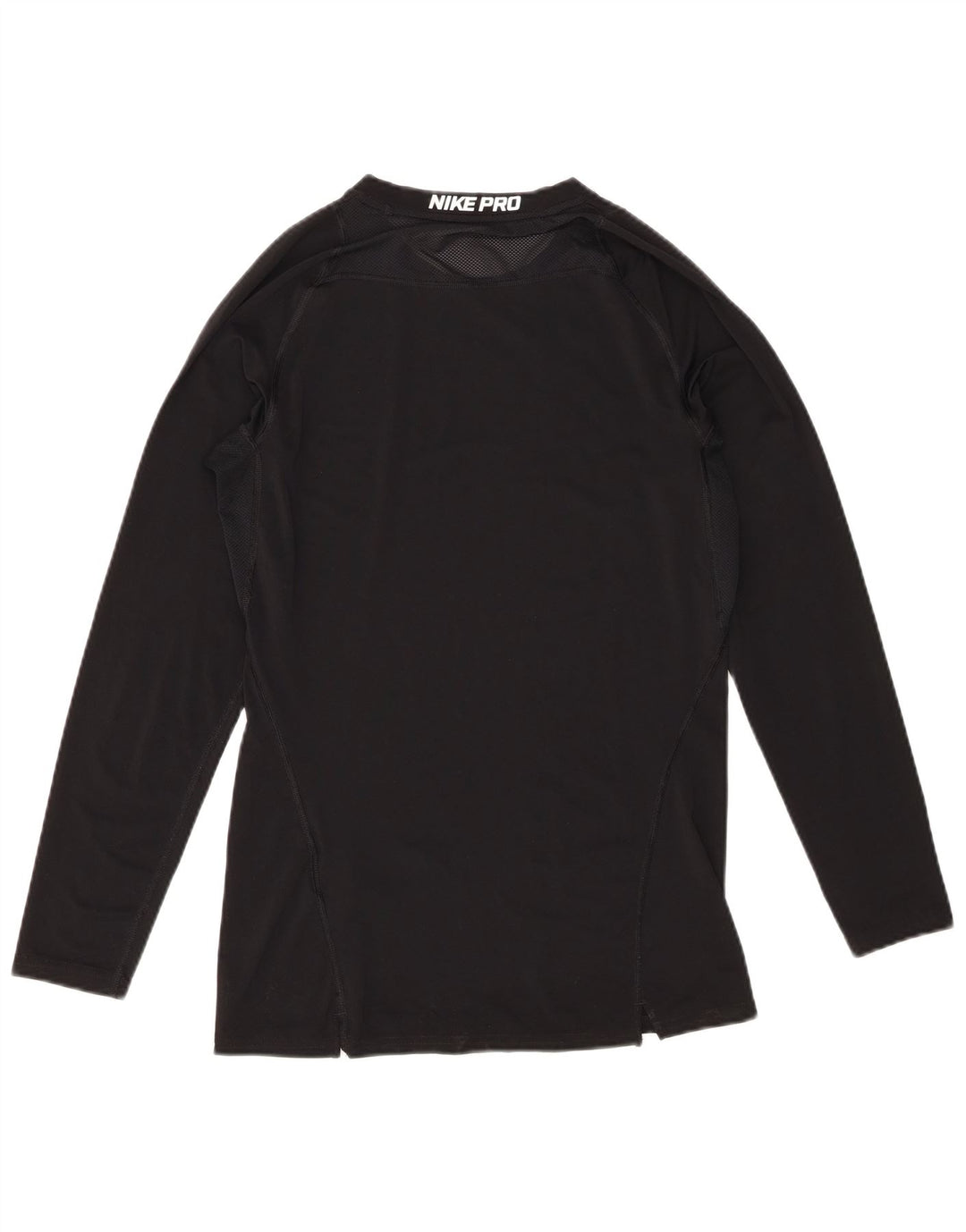 Nike Dame Dri Fit Top Langærmet UK 14 Stor Sort Polyester