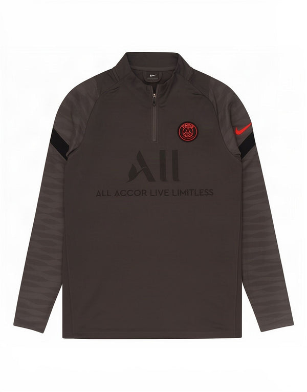 Nike Herre Paris Saint-Germain Grafisk Pullover Træningsdragt Top Medium Grå