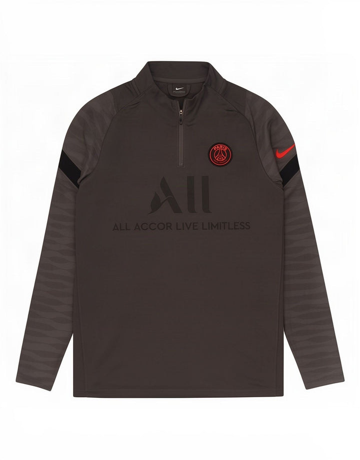Nike Herre Paris Saint-Germain Grafisk Pullover Træningsdragt Top Medium Grå
