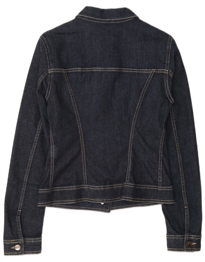 Liu Jo Dame denimjakke UK 12 Medium Navyblå Bomuld
