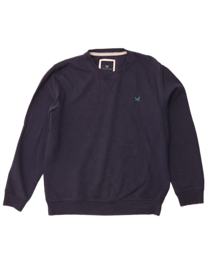 CREW TØJ Herre Sweatshirt Jumper Large Navy Blue