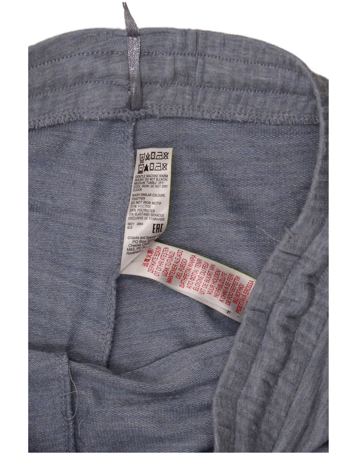 Marks & Spencer Træningsdragt til kvinder Joggers UK 12 Medium Blue Viscose