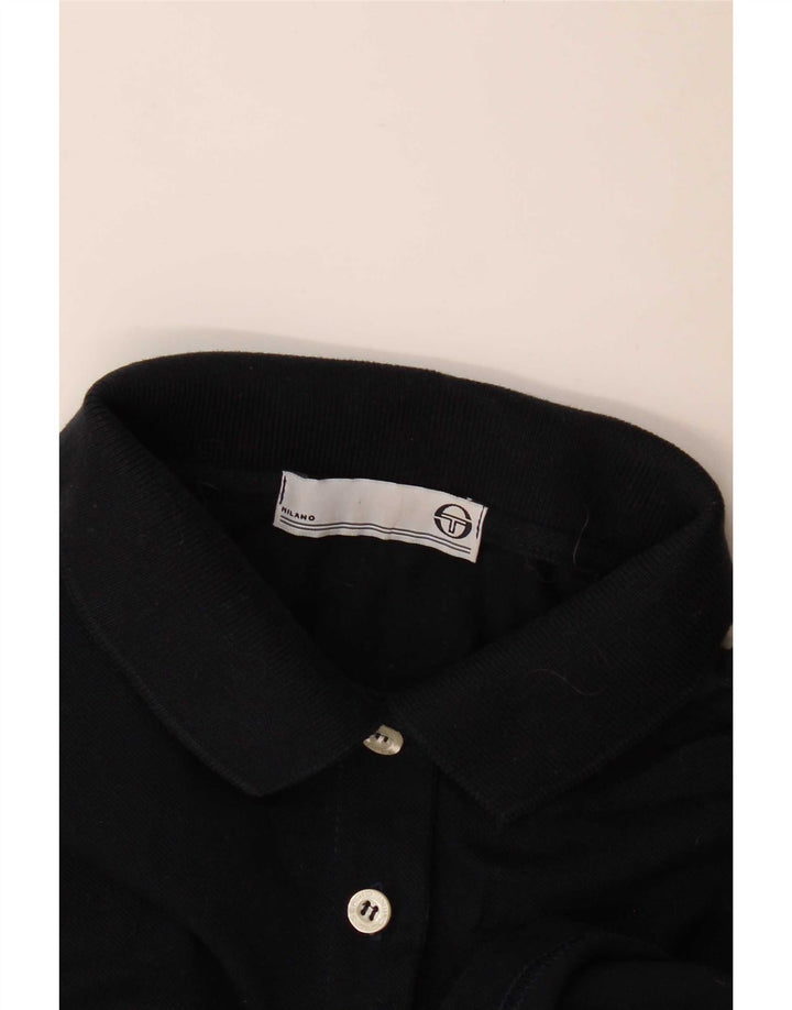 Sergio Tacchini Dame Polo Shirt UK 14 Medium Navy Blue