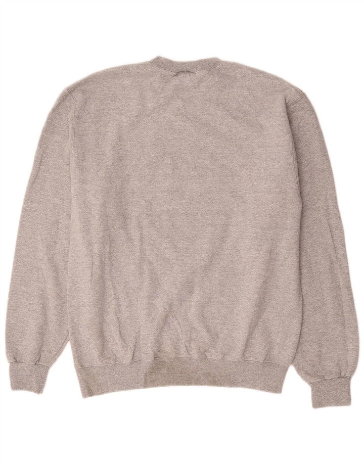 Champion Herre Nashville Graphic Sweatshirt Jumper Medium Grey Flecked