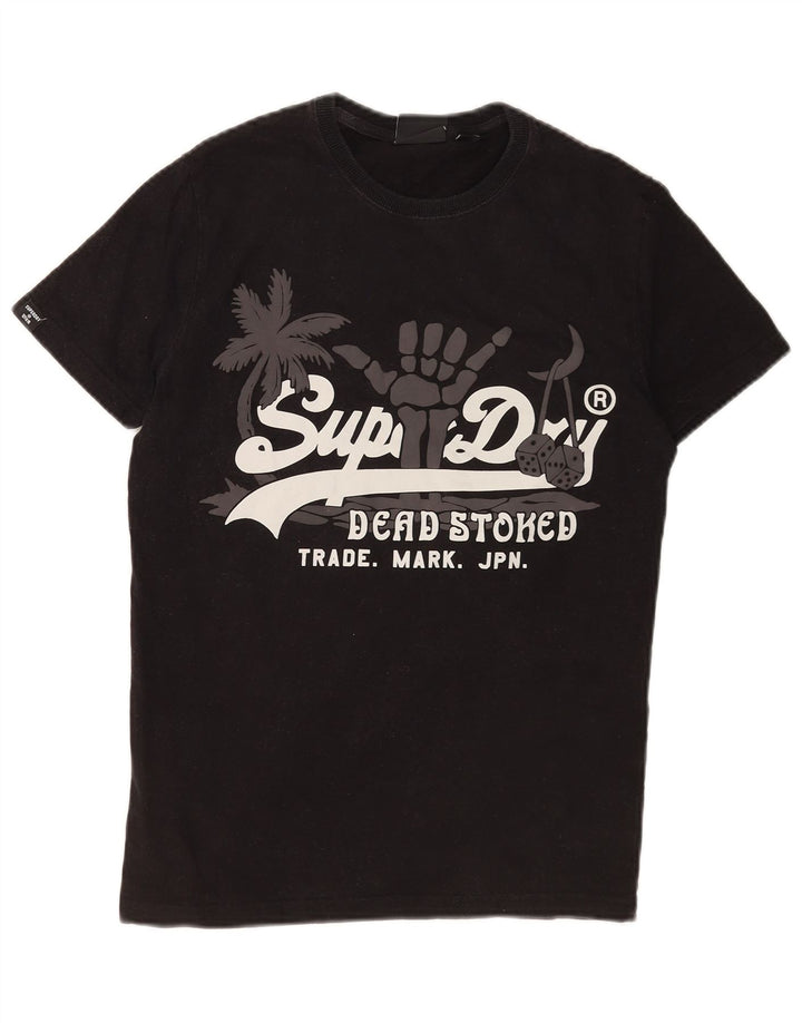 Superdry Grafisk T-shirt top til mænd, lille sort