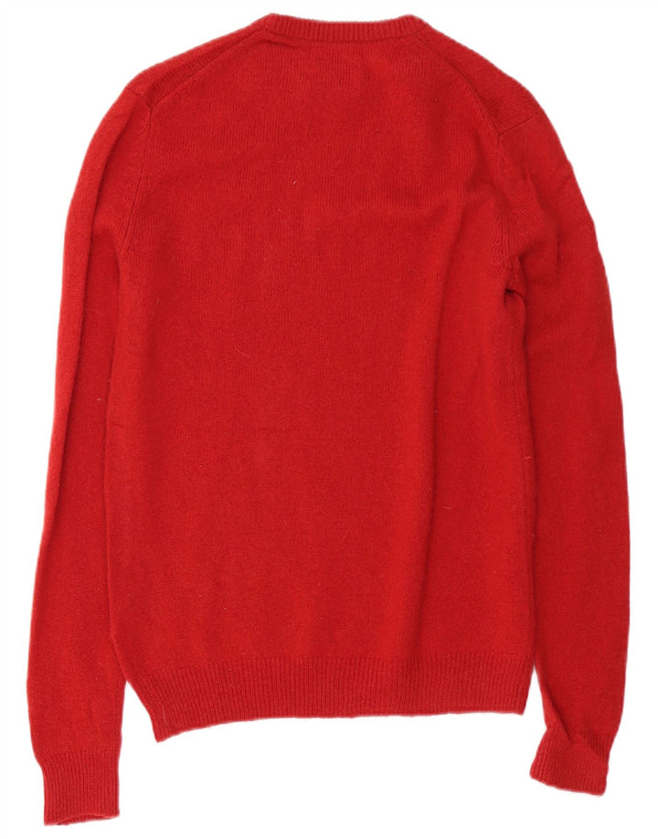 Farah Herre sweater med rund hals XS Rød lammeuld