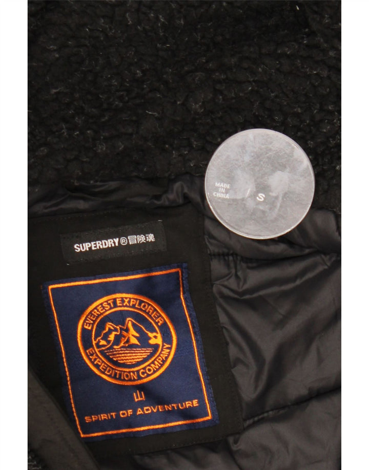 Superdry Polstret hættejakke til mænd UK 36 Small Black