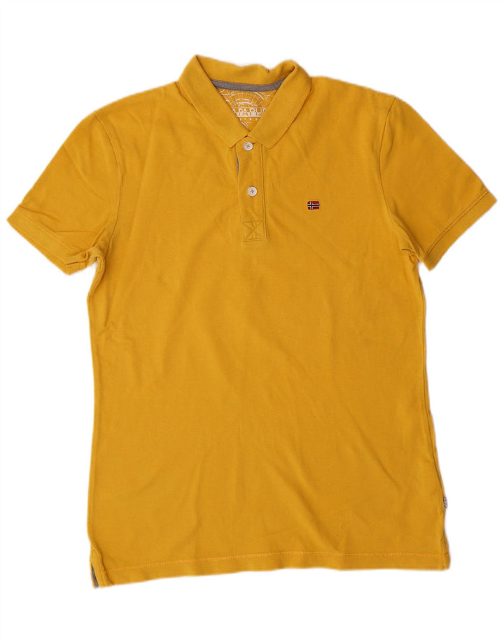 NAPAPIJRI Herre T-Shirt Top Lille Gul Bomuld