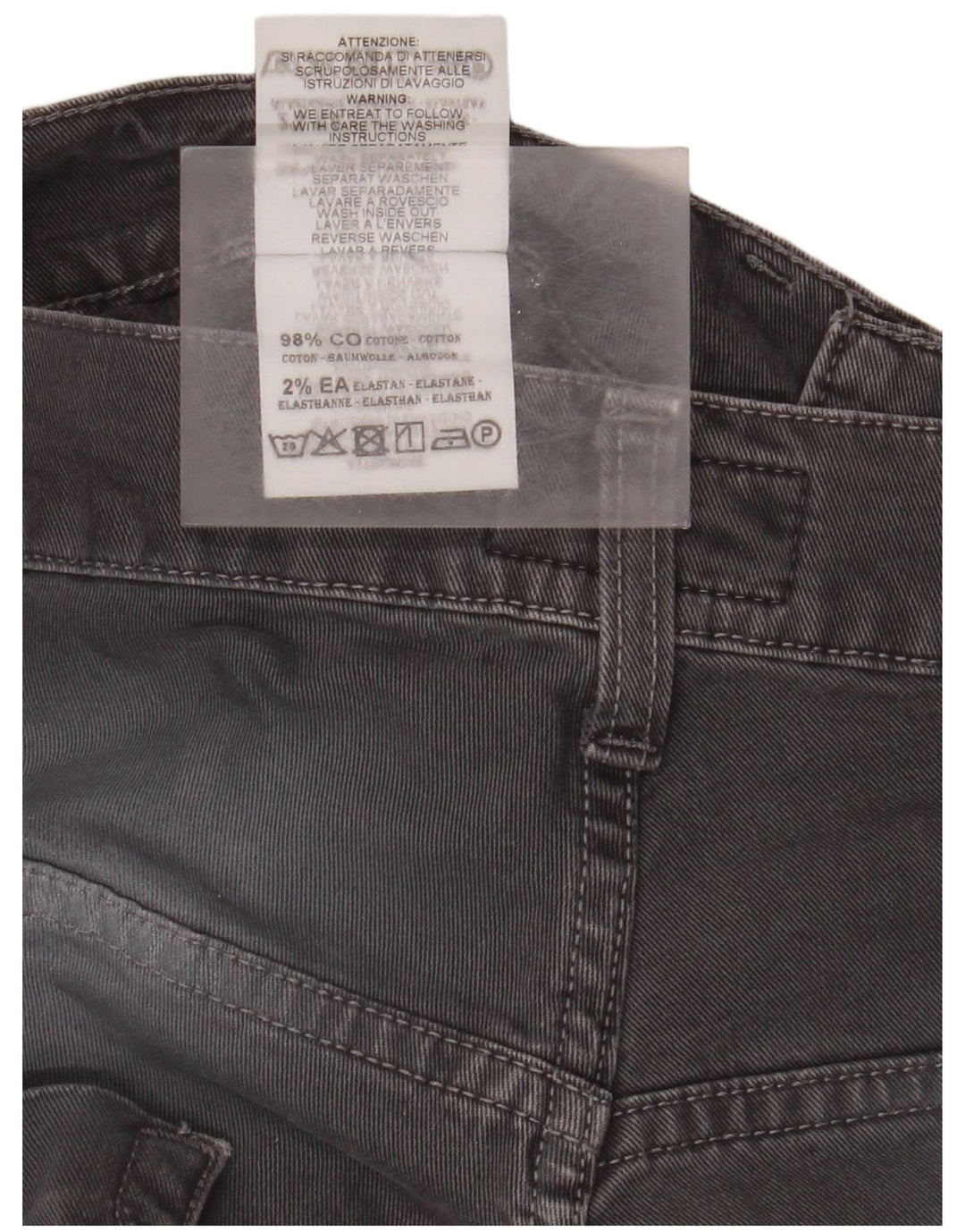 Carrera Herre 717 Slim Jeans IT 48 Medium W32 L34 Grå Bomuld