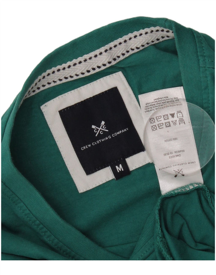 Crew Clothing Herre T-Shirt Top Medium Grøn Bomuld