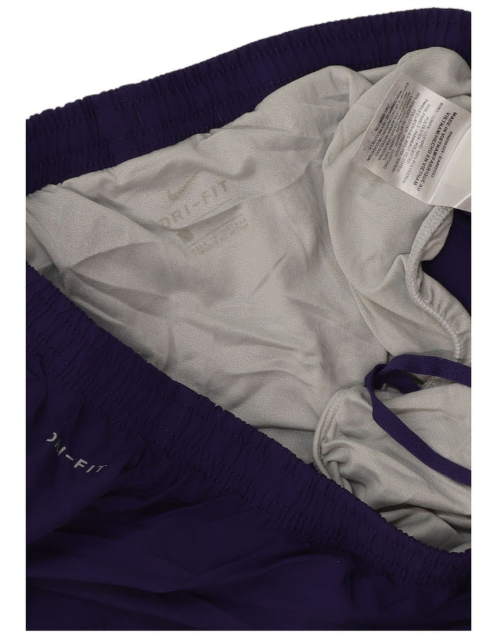 NIKE Dri Fit sportsshorts til kvinder UK 14 medium lilla polyester