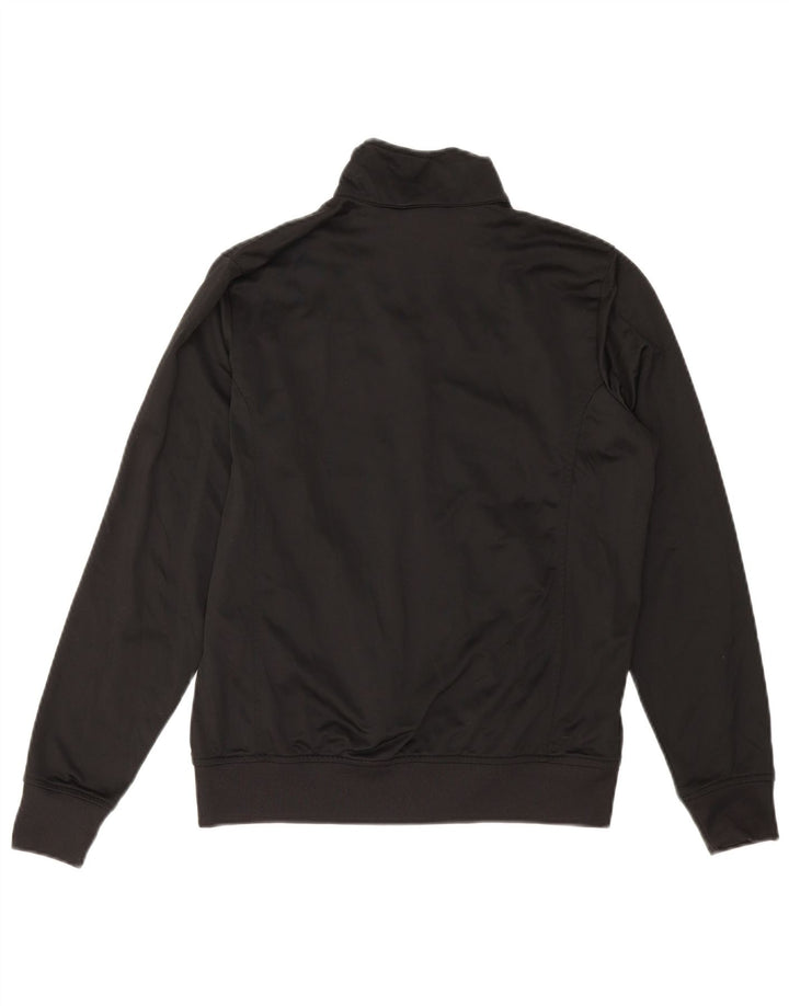 DIADORA Womens Tracksuit Top Jacket UK 14 Large Black Colourblock