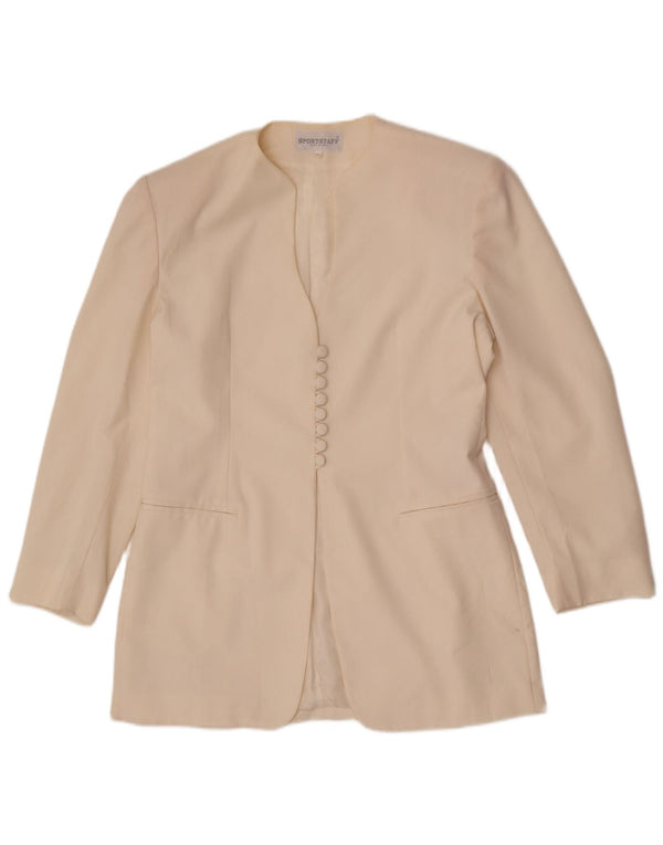 Sportstaff Dame Blazer Jacket IT 46 Large White Polyester