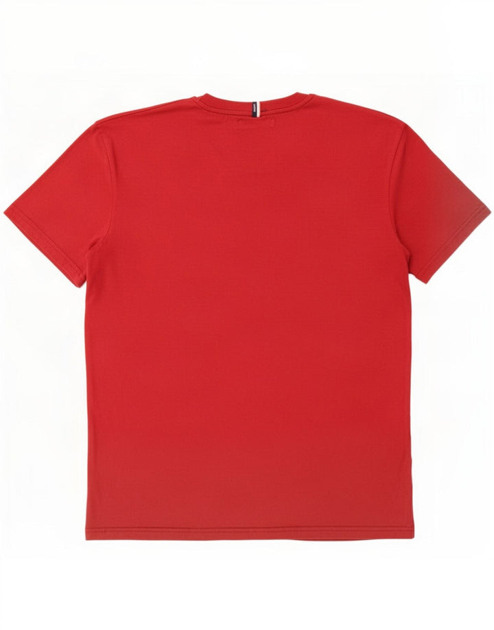 Ben Sherman Herre T-Shirt Top Stor Rød Bomuld