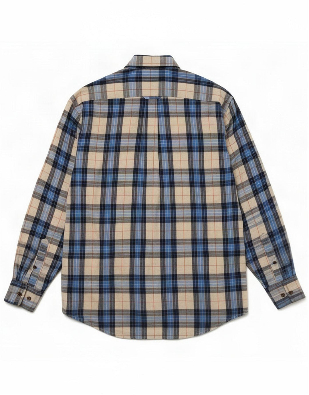 Izod Herreskjorte Medium Blå Plaid Bomuld