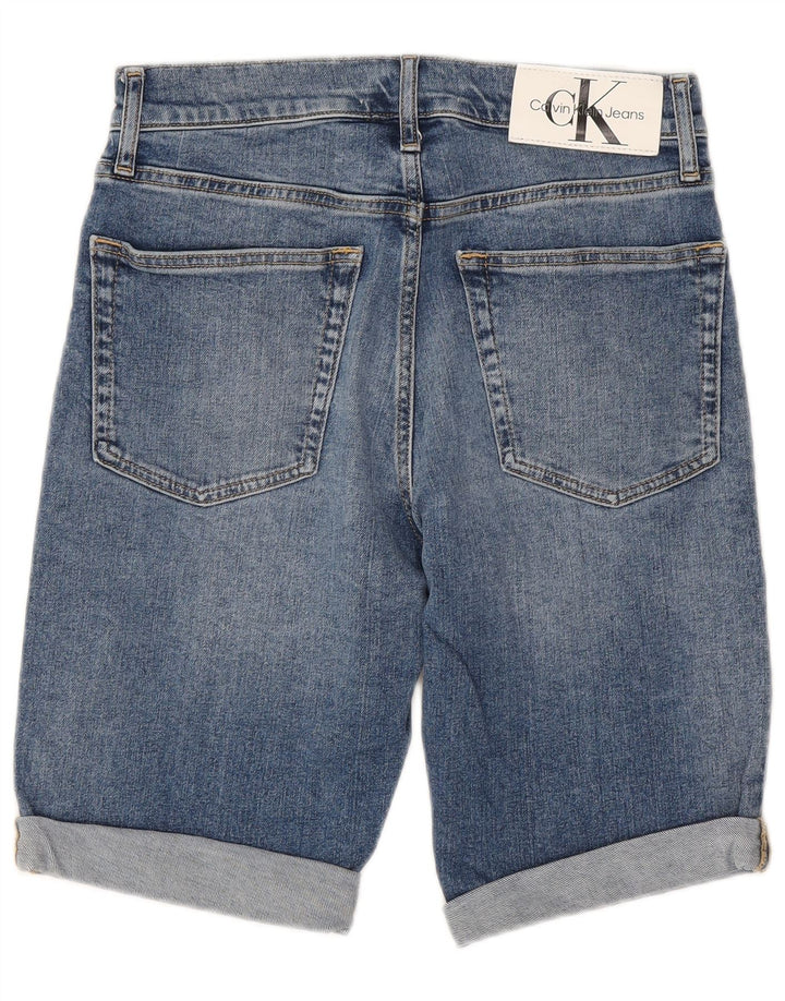 CALVIN KLEIN Herre denimshorts W29 Små blå bomuld