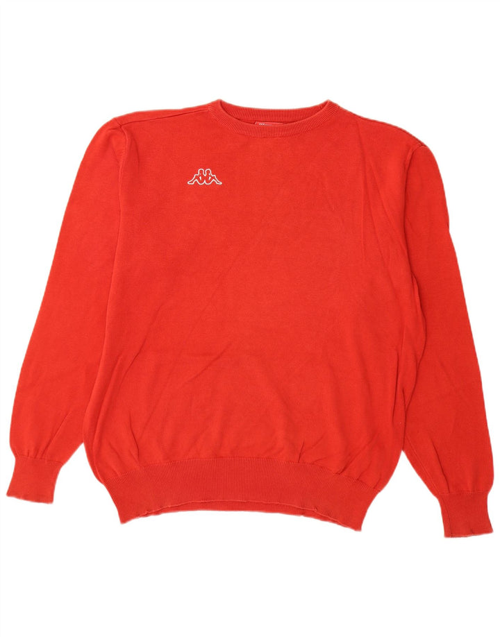 Kappa herre rund hals sweater stor rød bomuld