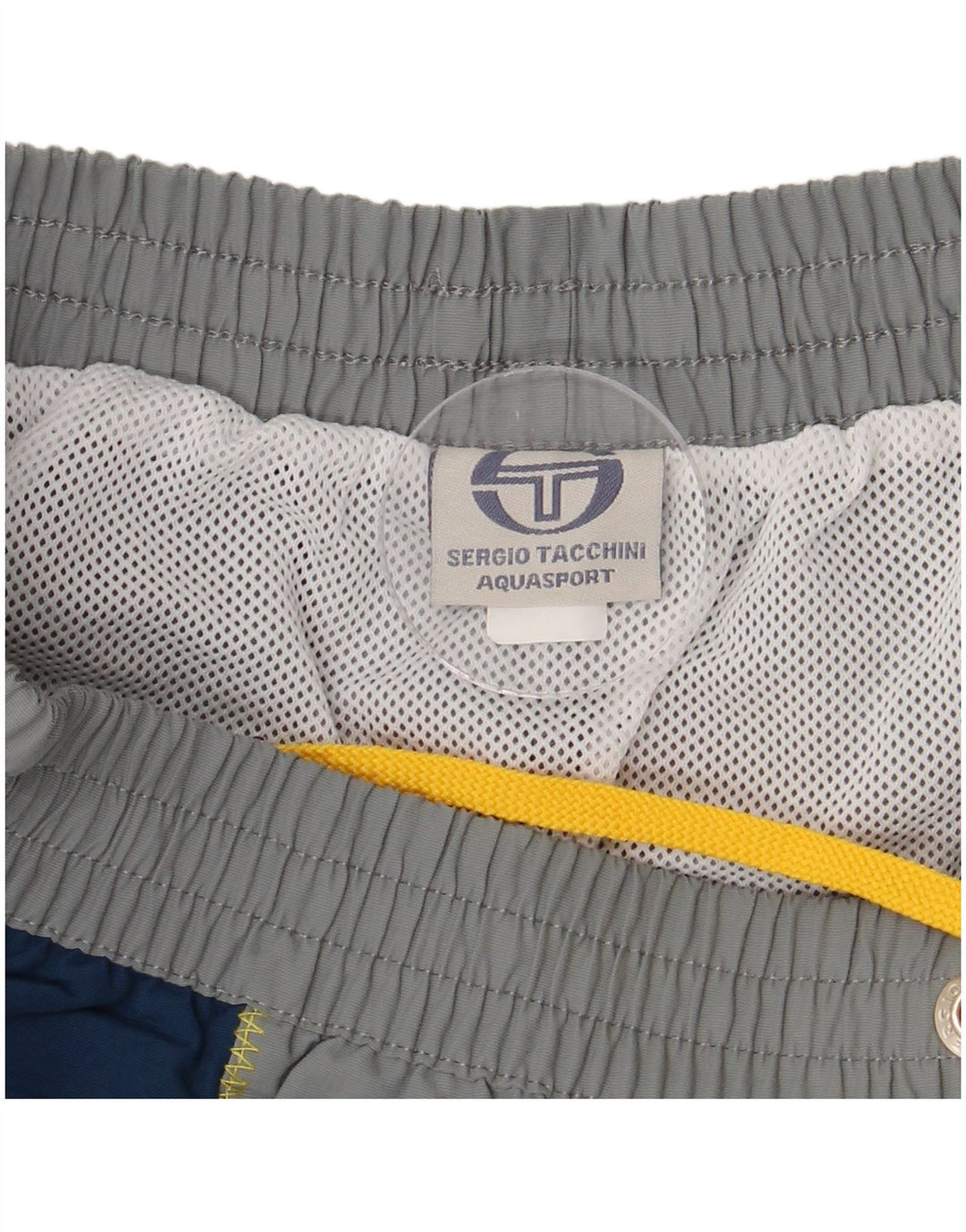 SERGIO TACCHINI Herre grafiske svømmeshorts XL Grå Colourblock Polyamid