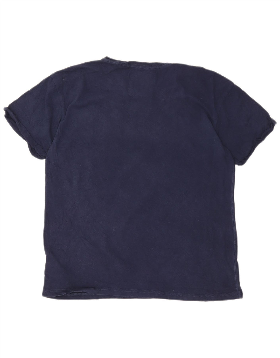 Superdry Grafisk T-shirt top til kvinder UK 12 Mellem marineblå bomuld