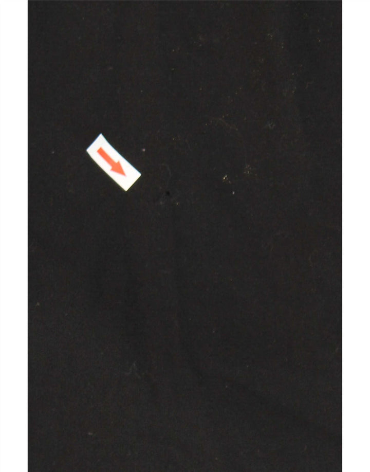 Jaeger Womens Open Overcoat UK 16 Large Black Wool