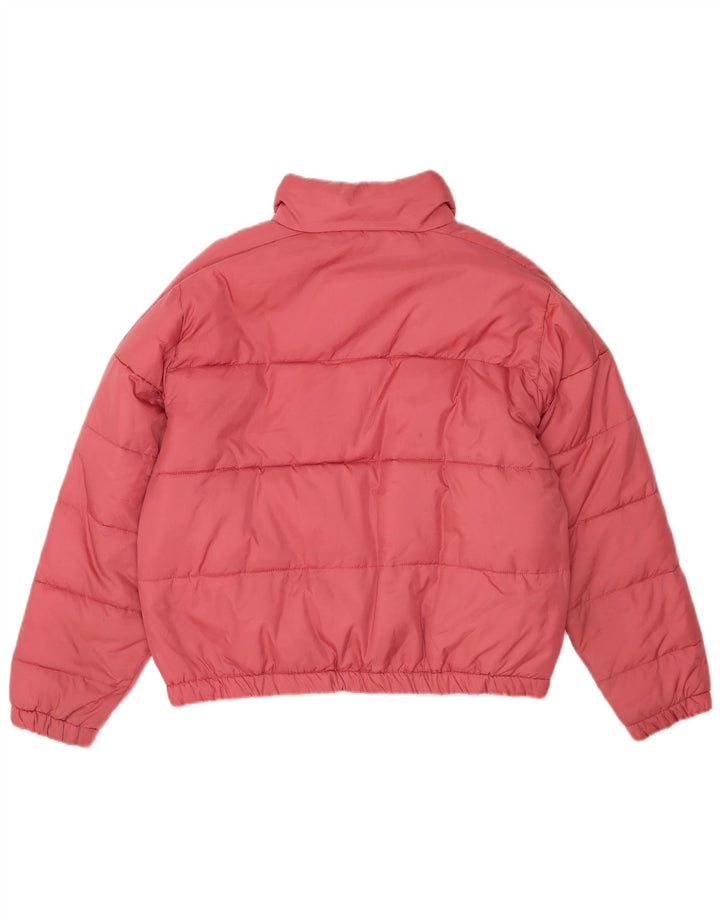 Fila Dame Loose Fit Polstret Jakke UK 14 Medium Pink Polyester