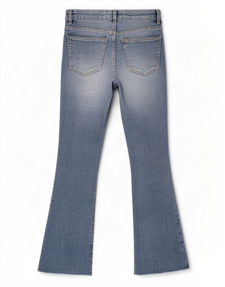 Zara Dame Flared Jeans EU 40 Medium W30 L26 Blå
