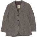Norton & Wilson Dame 3 Button Blazer Jacket UK 12 Medium Grey Herringbone