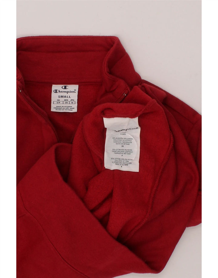 CHAMPION Womens Tracksuit Top Jacket UK 10 Small Red Cotton Vintage Champion and Second-Hand Champion from Messina Hembry 