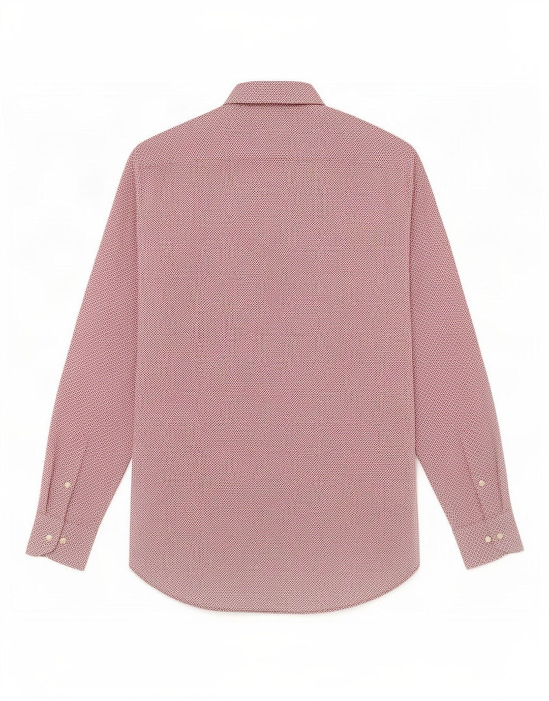 Arrow Herre Fitted Shirt Størrelse 39 15 1/2 Medium Rød Geometrisk