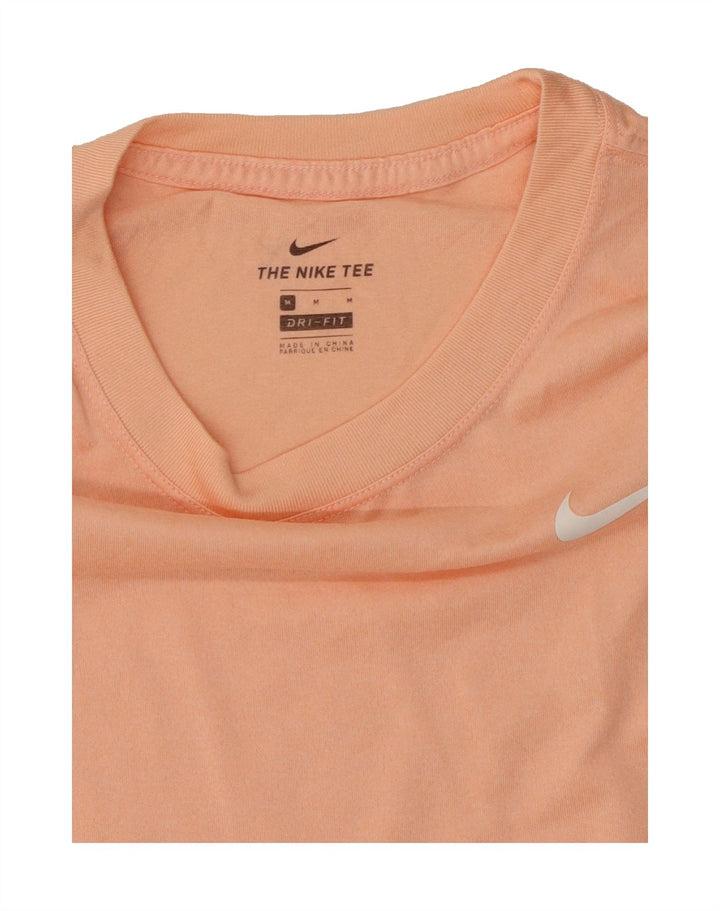 NIKE Womens Dri Fit T-Shirt Top UK 14 Medium Pink Polyester Vintage Nike and Second-Hand Nike from Messina Hembry 