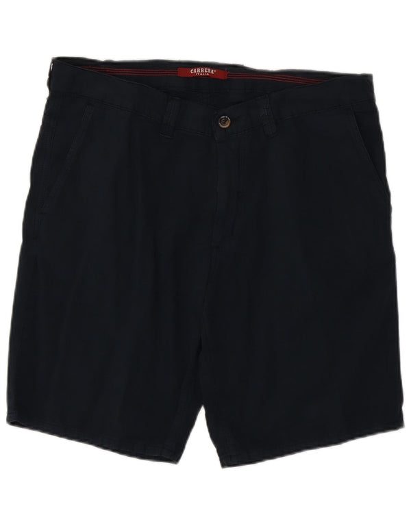 Carrera Mens Chino Shorts IT 52 XL W36  Navy Blue Cotton