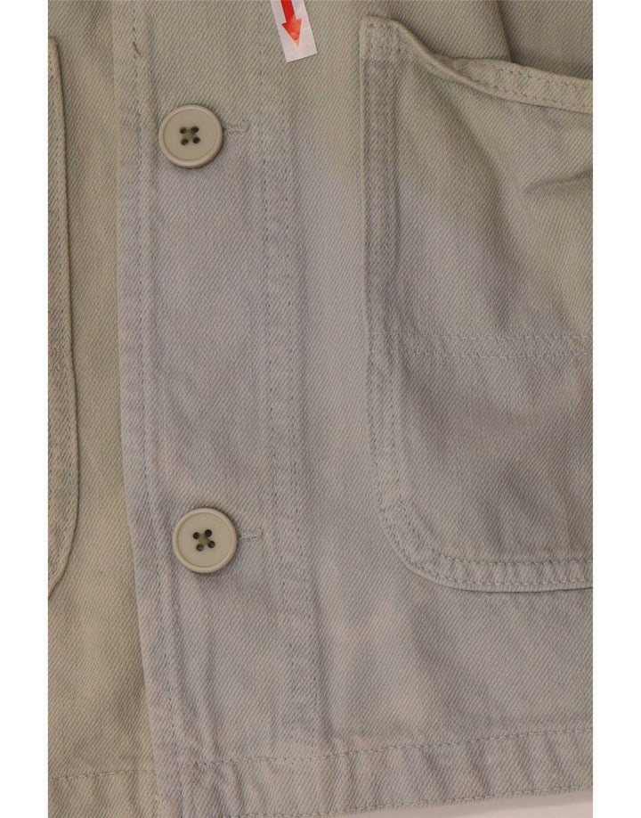 Zara Herre Utility Jacket UK 38 Medium Green Cotton