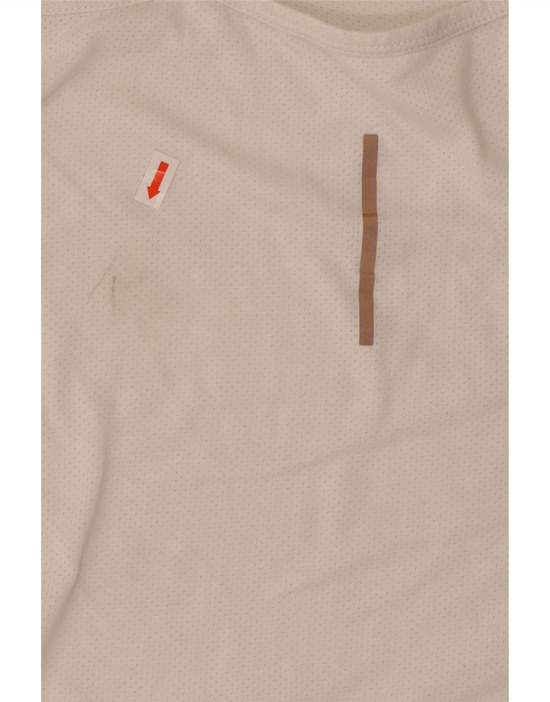 Nike Dame Dri Fit Vest Top UK 14 Large Off White Polyester