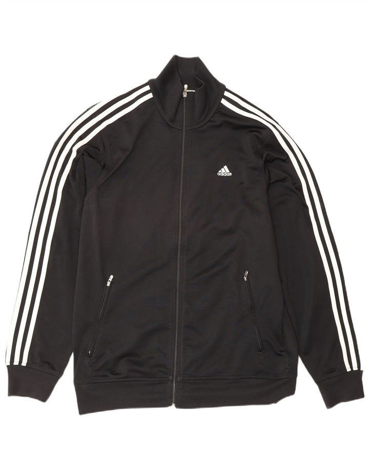 Adidas Træningsdragt til mænd Topjakke UK 38/40 Medium Sort Polyester