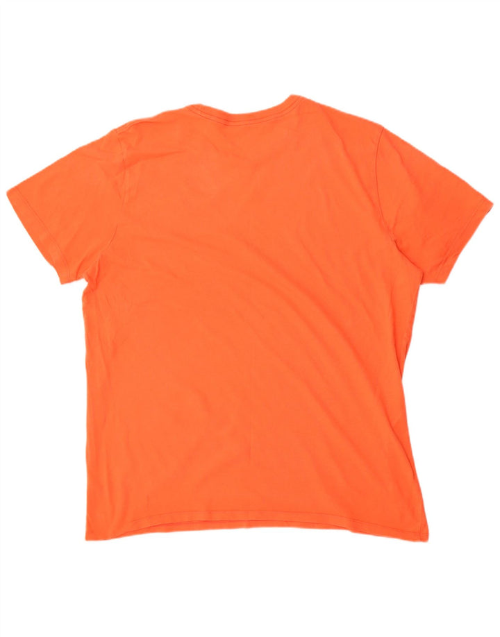 Nike herre atletisk snit T-shirt top XL orange bomuld