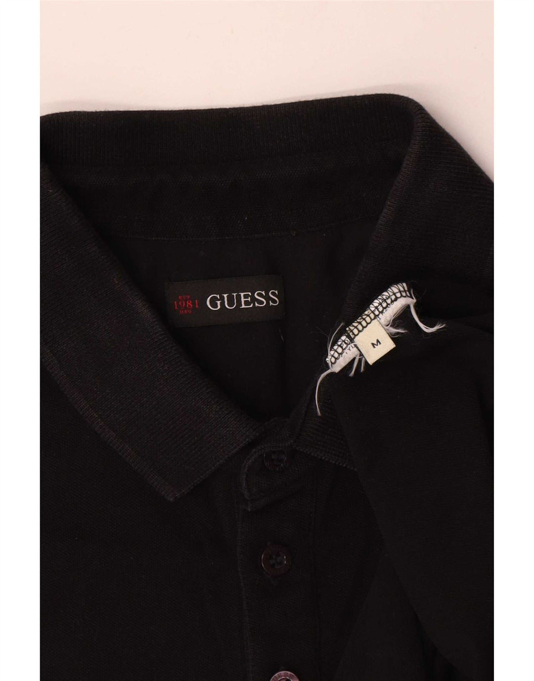 Guess Herre poloshirt Medium Sort Bomuld