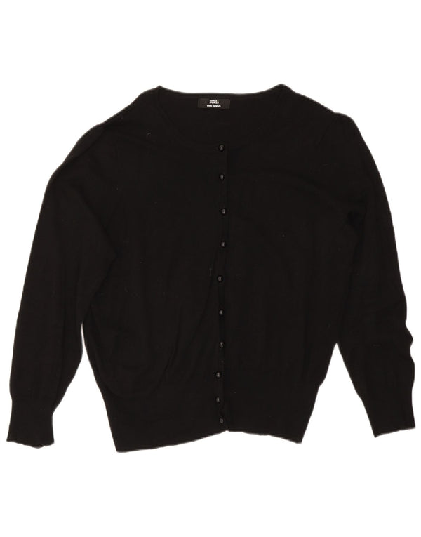 Marks & Spencer Dame Cardigan Sweater UK 18 XL Sort Viscose