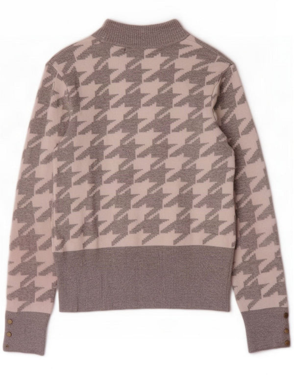 Marks & Spencer Dame Turtle Neck Jumper Sweater UK 14 Large Grey
