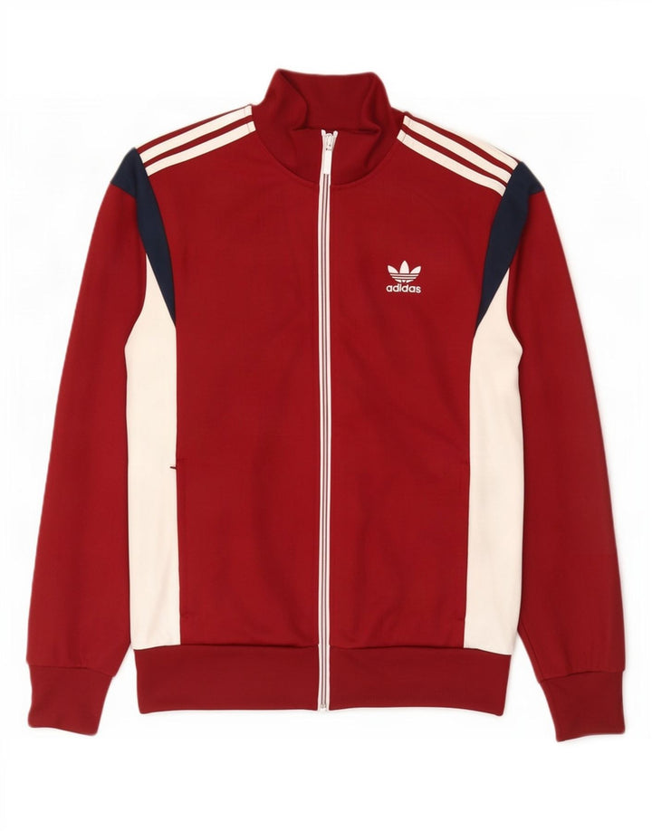 Adidas Træningsdragt til mænd Topjakke Medium Burgundy Colourblock