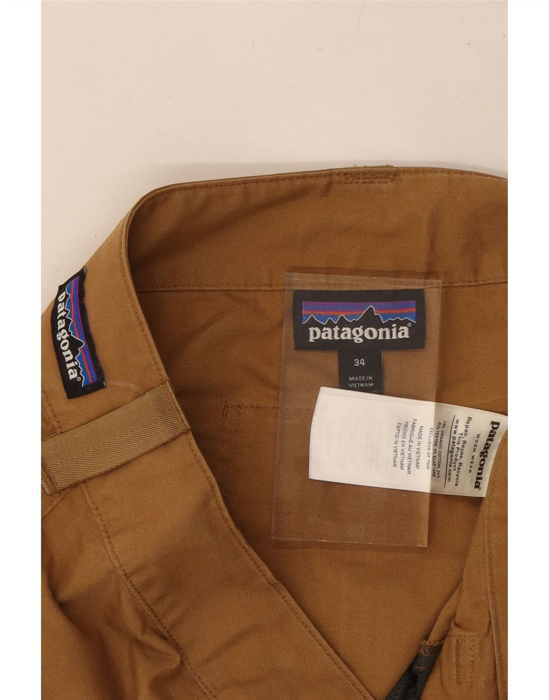 PATAGONIA Straight Casual bukser til mænd W34 L33 Beige Bomuld