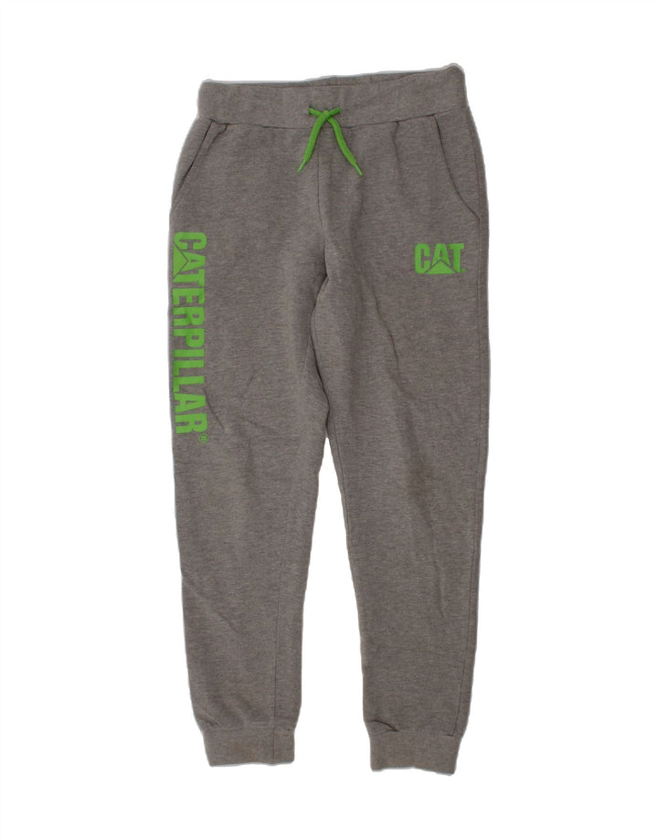 CATERPILLAR Boys Graphic Tracksuit Trousers Joggers 9-10 Years  Grey Vintage Caterpillar and Second-Hand Caterpillar from Messina Hembry 