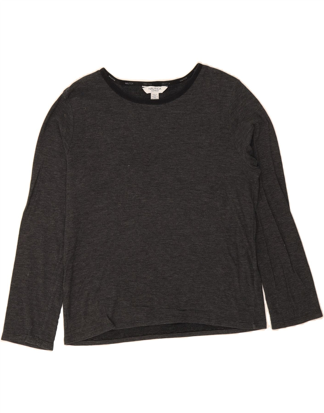 NAUTICA Womens Top Long Sleeve UK 18 XL Grey Cotton Vintage Nautica and Second-Hand Nautica from Messina Hembry 