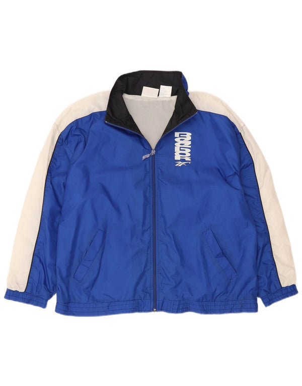 Reebok Grafisk træningsdragt topjakke til kvinder UK 18 XL marineblå nylon