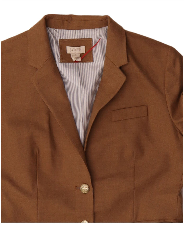 J. Crew Dame 2-knaps blazerjakke US 6 medium brun uld