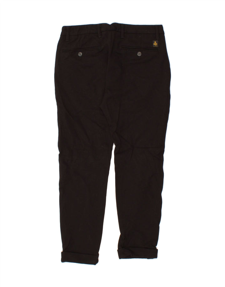 REFRIGIWEAR Womens Tapered Chino Trousers W30 L26 Black Polyamide Vintage Refrigiwear and Second-Hand Refrigiwear from Messina Hembry 