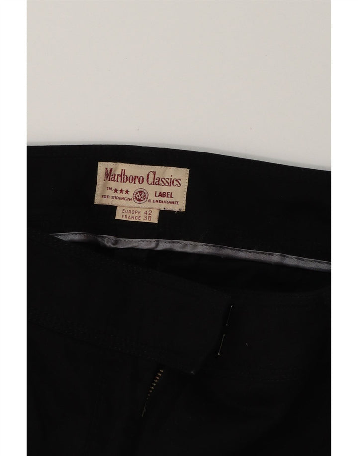 MARLBORO CLASSICS Womens Slim Suit Trousers EU 42 Large W30 L29 Black Vintage Marlboro Classics and Second-Hand Marlboro Classics from Messina Hembry 