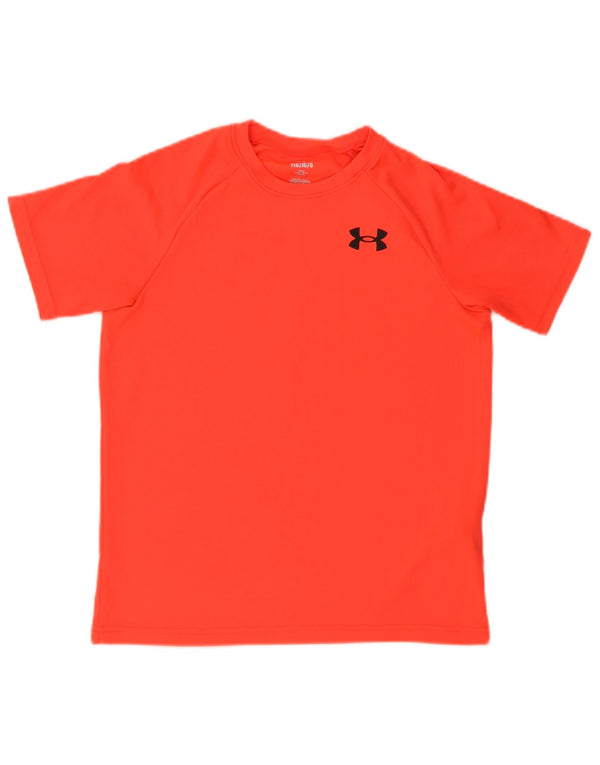 Under Armour Boys Loose Fit T-Shirt Top 11-12 År Large Orange Sports