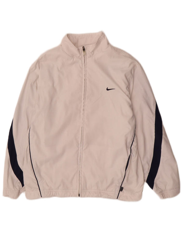Nike træningsdragt topjakke til drenge 10-11 år Medium White Colourblock Nylon