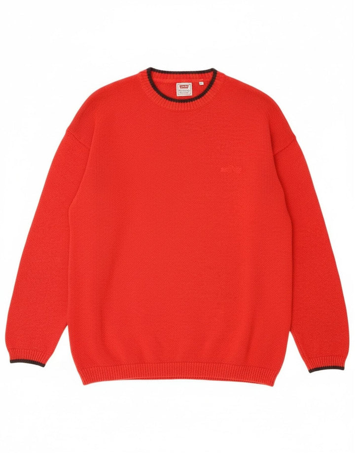 Levi's Herre sweater med rund hals XL rød bomuld
