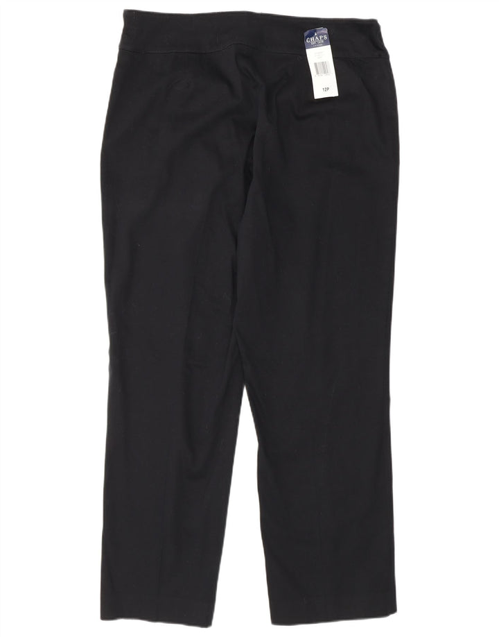 Chaps Lige Chinobukser til kvinder US 12 Large W32 L27 Sort